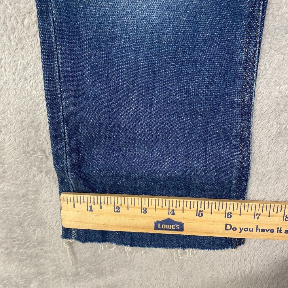 J Crew Jeans Womens 23 Petite Blue Billie Demi Boot Cut Crop Raw Hem BA629 - Picture 6 of 8